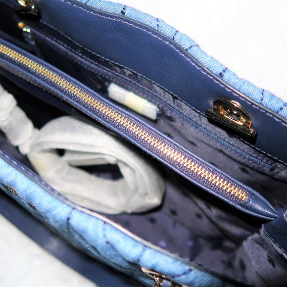 SOLD!!!Kate Spade Briar Lane Denim Satchel - Picture 7 of 12